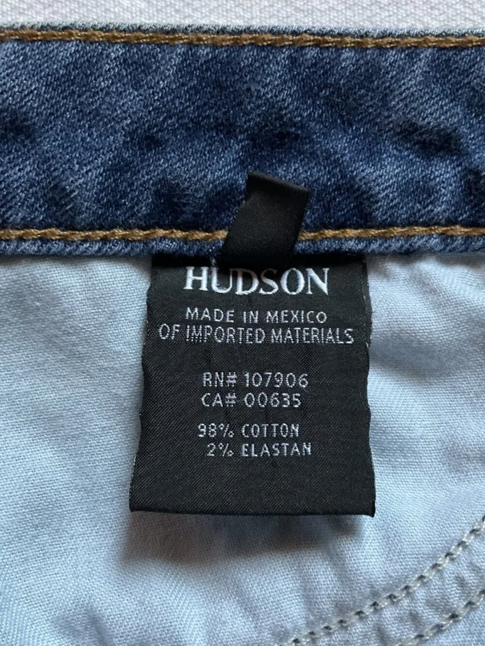 Hudson Women’s Hailey Short Denim Jean Skirt, Blue, Sz 28